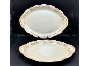 2 Theodore Haviland Limoges Platters