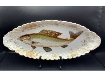 Antique Fish Platter ~ L S & S Carlsbad Austria ~