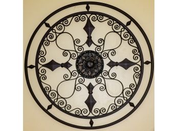 Rustic Round Metal Wall Decor