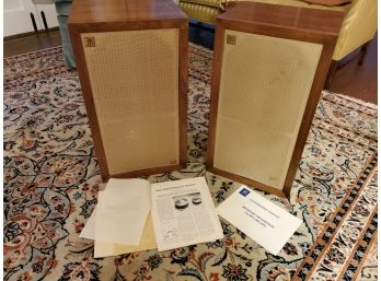 Vintage Pair Of Acoustic AR 3 Speakers - Untested