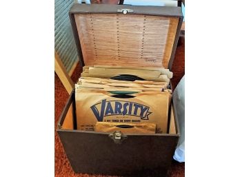 A Boxed Collection Of 78's And 45's