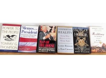 Political Memoirs And More -Some Of Which Are Signed Copies!!
