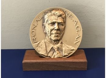 Large Ronald Reagan Inauguration Medal In Bronze