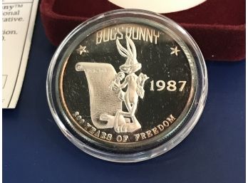 Bugs Bunny 1oz Pure Silver Proof Coin