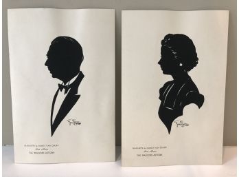 Two Silhouettes By Nancy Van Court
