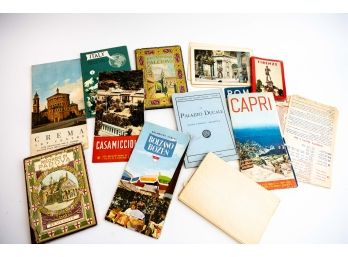 Vintage Italy Travel Guide & Souvenir Materials 2 Of 2