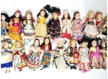 Assorted Vintage And Antique World Dolls