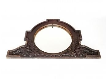 Large Antique Round Mirror