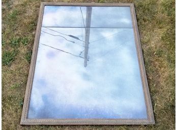 Large Smoked Glass Gilt Framed Mirror