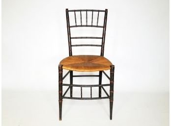 Antique Cane Seated Side Chair
