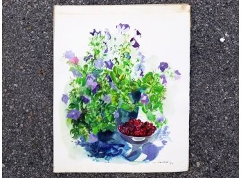 Vintage Signed Watercolor