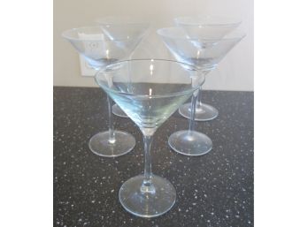 Group Of 5 Martini Glasses