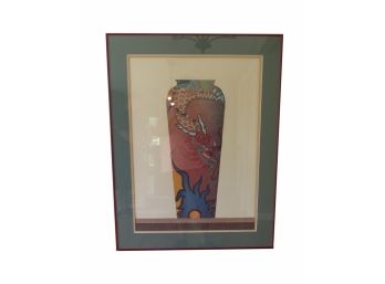 Dragon Vase Framed Art