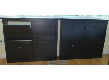 Pair Of 2 Ikea Shoe Storage Cabinets