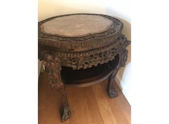 Chippendale Asian Table With Claw Feet