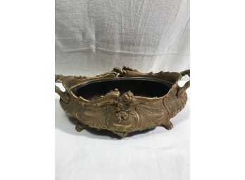 Brass Flower Arrangement Bowl With Tin Liner