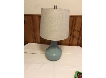 Ceramic Lamp With Linen Shade