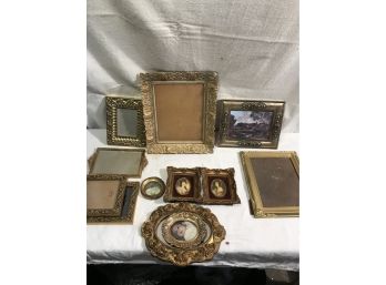 Assortment Of 11 Gold Leaf Frames