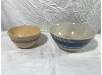 Two Earthenware Vintage  Bowls