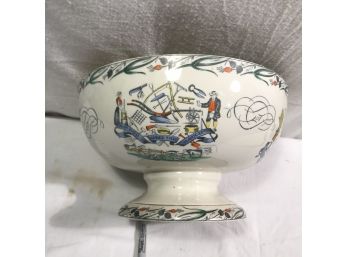 English Serving Bowl By Farmers& Arms-England