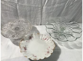 Collection Of 3 'cake Plates