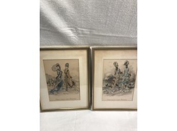 Pair Of Engraved Prints