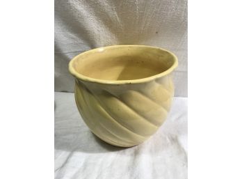 Yellow Vintage  Ceramic Planter By York