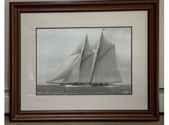 Fabulous Framed Photographic Print Of A Saliboat