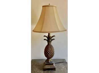 Decorative Pineapple Lamp With Silk Shade