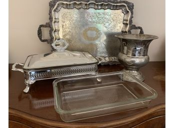 Group Of Silver Plate Items