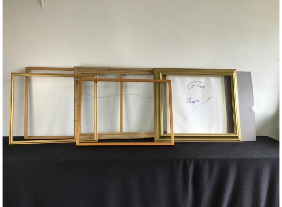 Lot Of 5 High End Frames With Some Glass