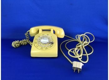 Vintage Yellow Telephone
