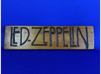 Led Zeppelin Wood Sign