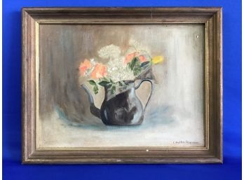 C. Shaffer Rosenbeck Flowers In Teapot Painting
