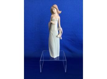 Lladro' Girl With Scarf