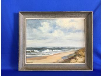 Wendell Rogers Ocean Scene Painting On Board