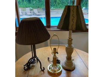 Three Table Top Lamps