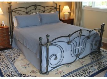 King Size Wesley Allen Wrought Iron Bed Frame