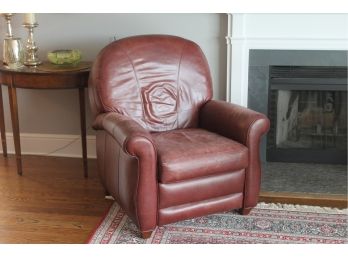 Bradington Young Rich Red Leather Recliner