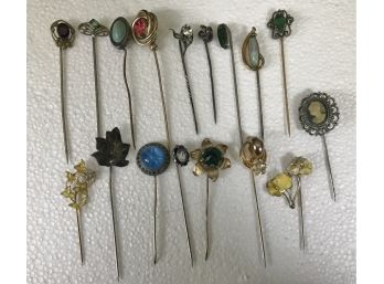 Collection Of 17 Antique And Vintage Stick Pins