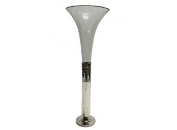 Pairpoint Silver & Fluted Vase
