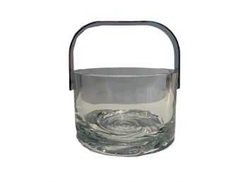 Crystal Ice Bucket W/ Swirl Bottom