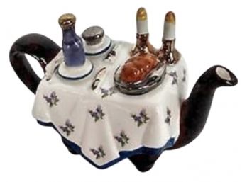 Tony Carter 'Dinner' Bailey Teapot / Shabbat Dinner For 2 Teapot