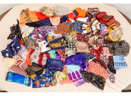 Extensive Collection Of Vintage Scarves