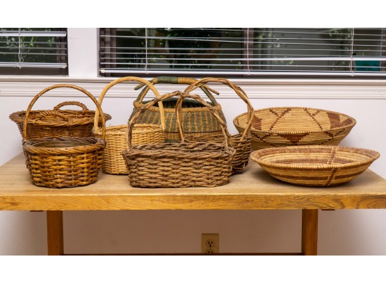 Collection Of Handmade Baskets