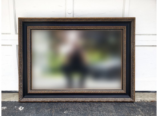 Large Black/Gold Rectangle Wall Mirror