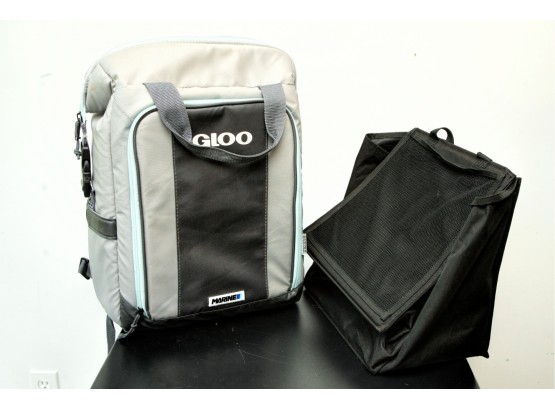 Igloo Marine Ultra 32-Can Backpack Cooler With Boatmate Marine Folding Storage Tote