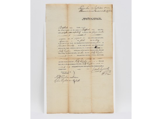 Document Signed By Jared Ingersoll Attorney General Dated November Of 1795