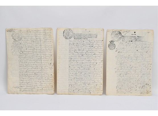 RARE! 17th Century Documents Written In Ciudad De Los Angeles, New Spain (now Pueblo Mexico)