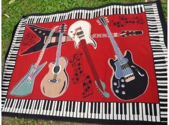 Guitar Themed Rug